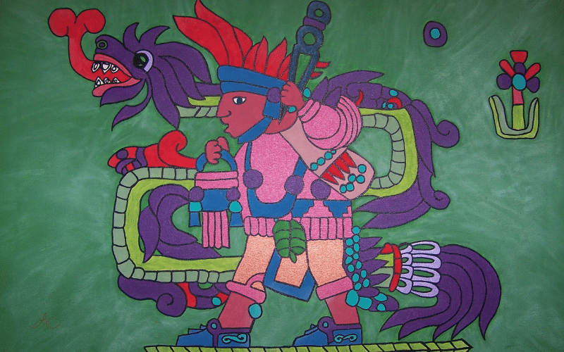 Die Azteken und die Landwirtschaft: Die Azteken waren sehr geschickte Landwirte und bauten ihre Felder auf künstlichen Inseln namens Chinampas auf. Diese Inseln wurden aus Schlamm und Schilf gebaut und schwammen auf dem Wasser.