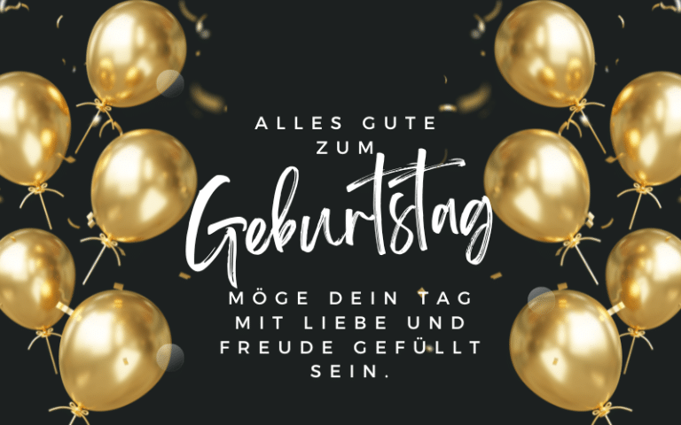 Alles Gute zum Geburtstag 50+ beste Sprüche mit Bildern