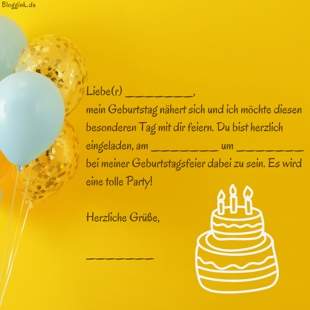 50 Einladungskarten zum Geburtstag Nr.41 Bloggink.de