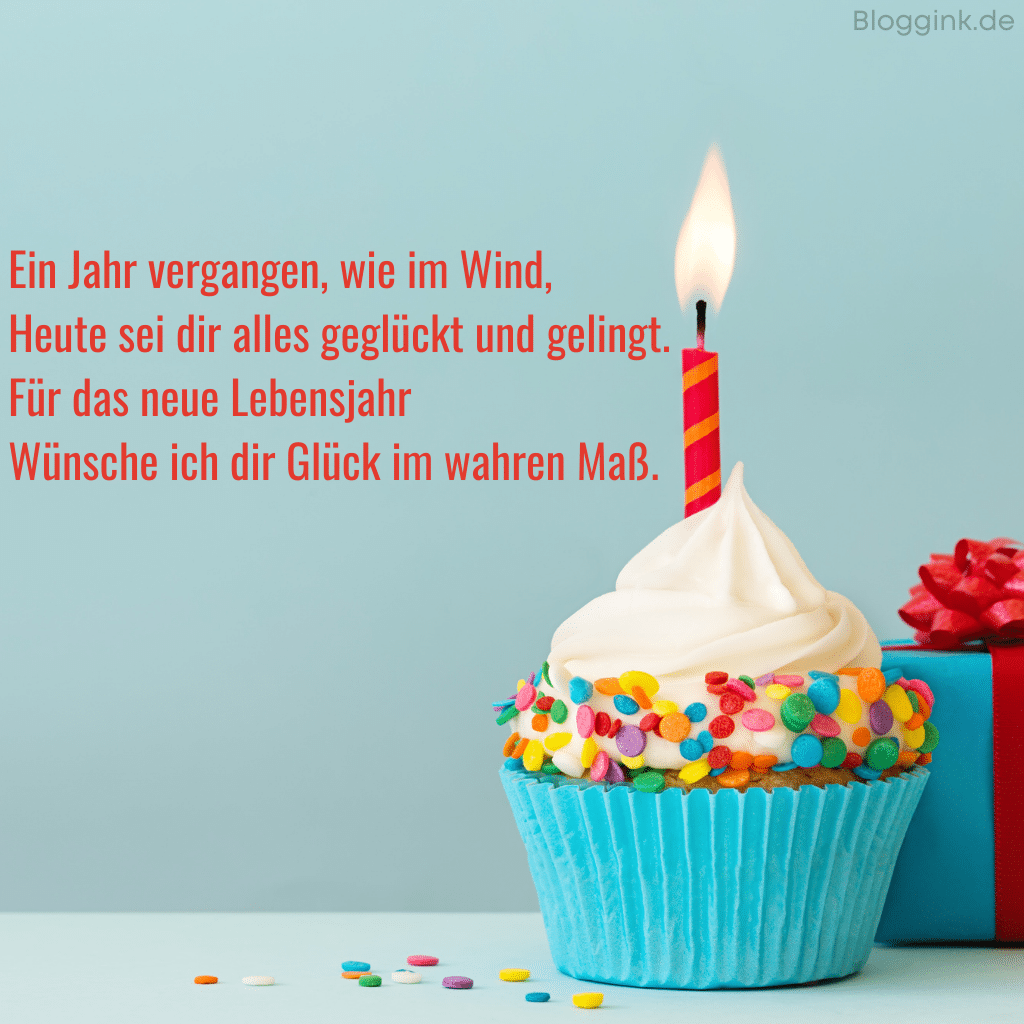 Geburtstagsgedichte Ein Jahr vergangen, wie im Wind...Bloggink.de