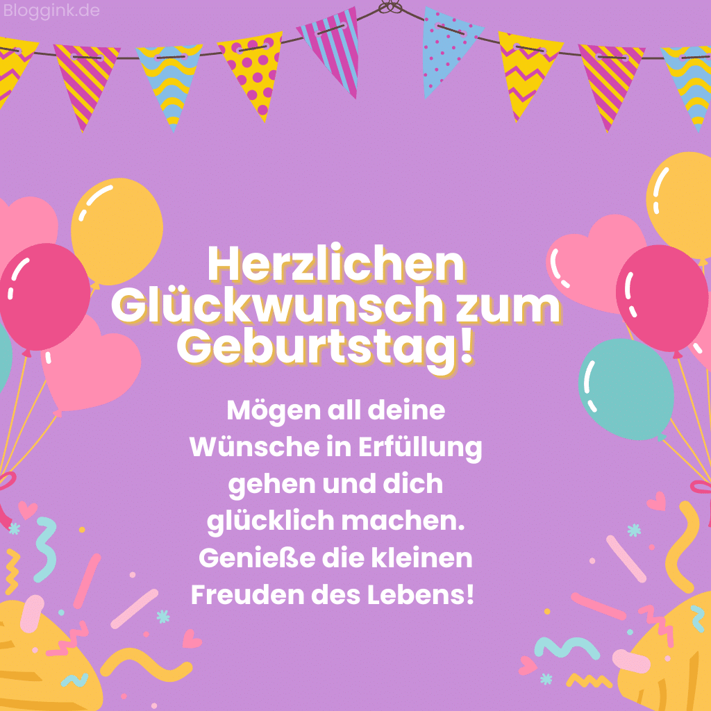 Geburtstagssprüche für alle Altersgruppen Mögen all deine Wünsche in Erfüllung gehen... Bloggink.de