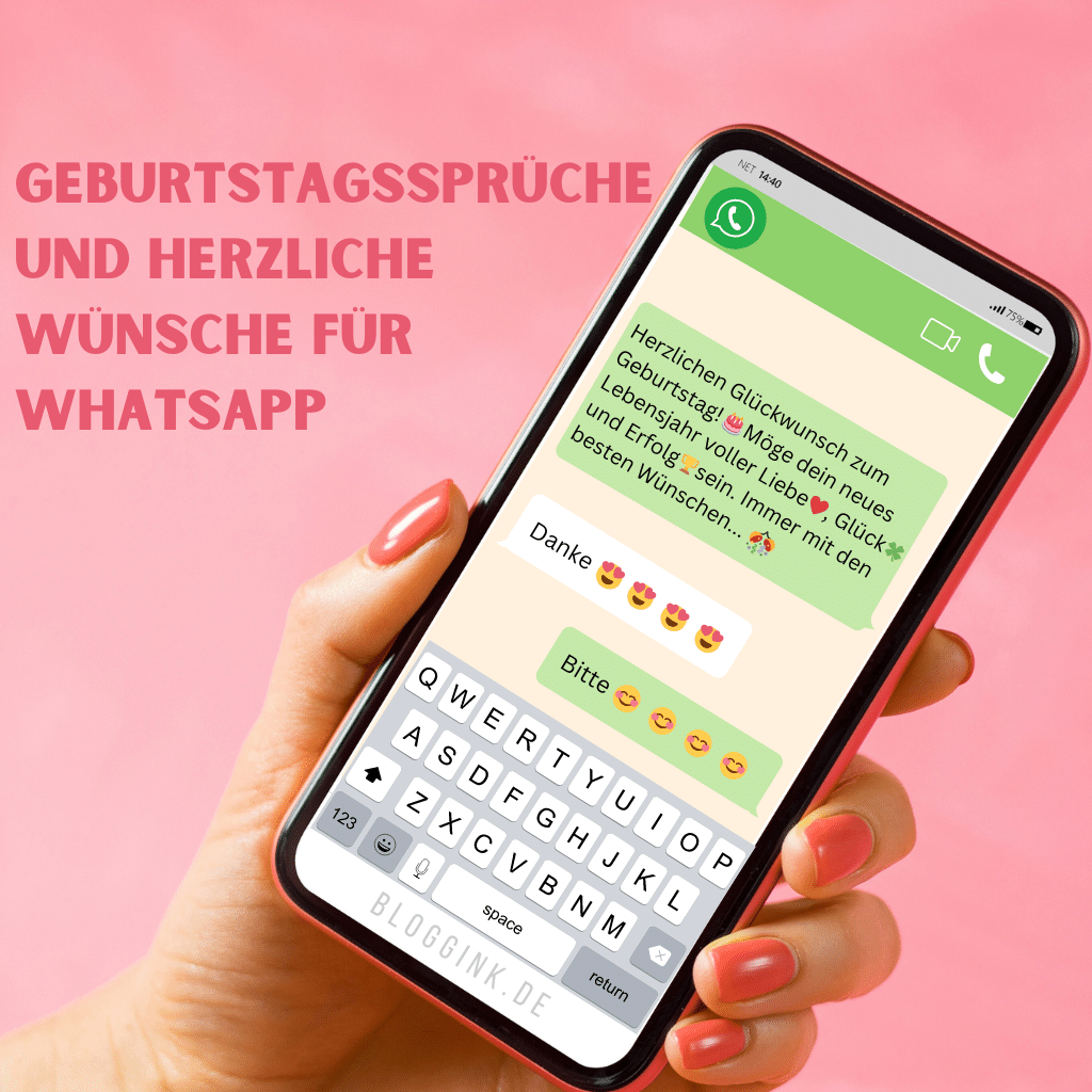 Geburtstagssprüche und herzliche Wünsche für WhatsApp Bloggink.de