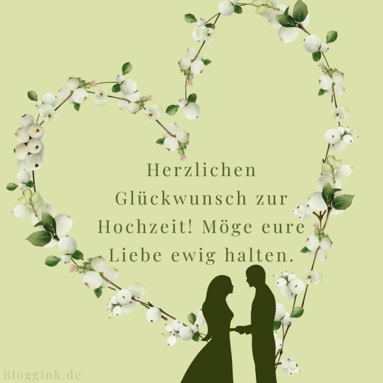50 Glückwünsche zur Hochzeit Bloggink.de