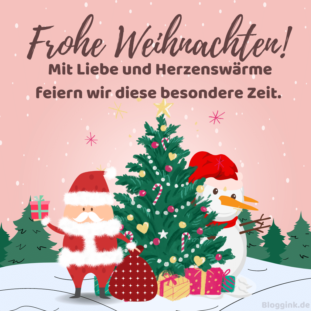 Weihnachtsbilder Frohe Weihnachten! Mit Liebe und Herzenswärme feiern wir diese besondere Zeit.Bloggink.de
