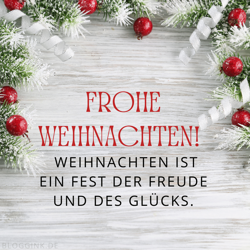 Weihnachtsbilder Frohe Weihnachten! Weihnachten ist ein Fest der Freude und des Glücks.Bloggink.de 