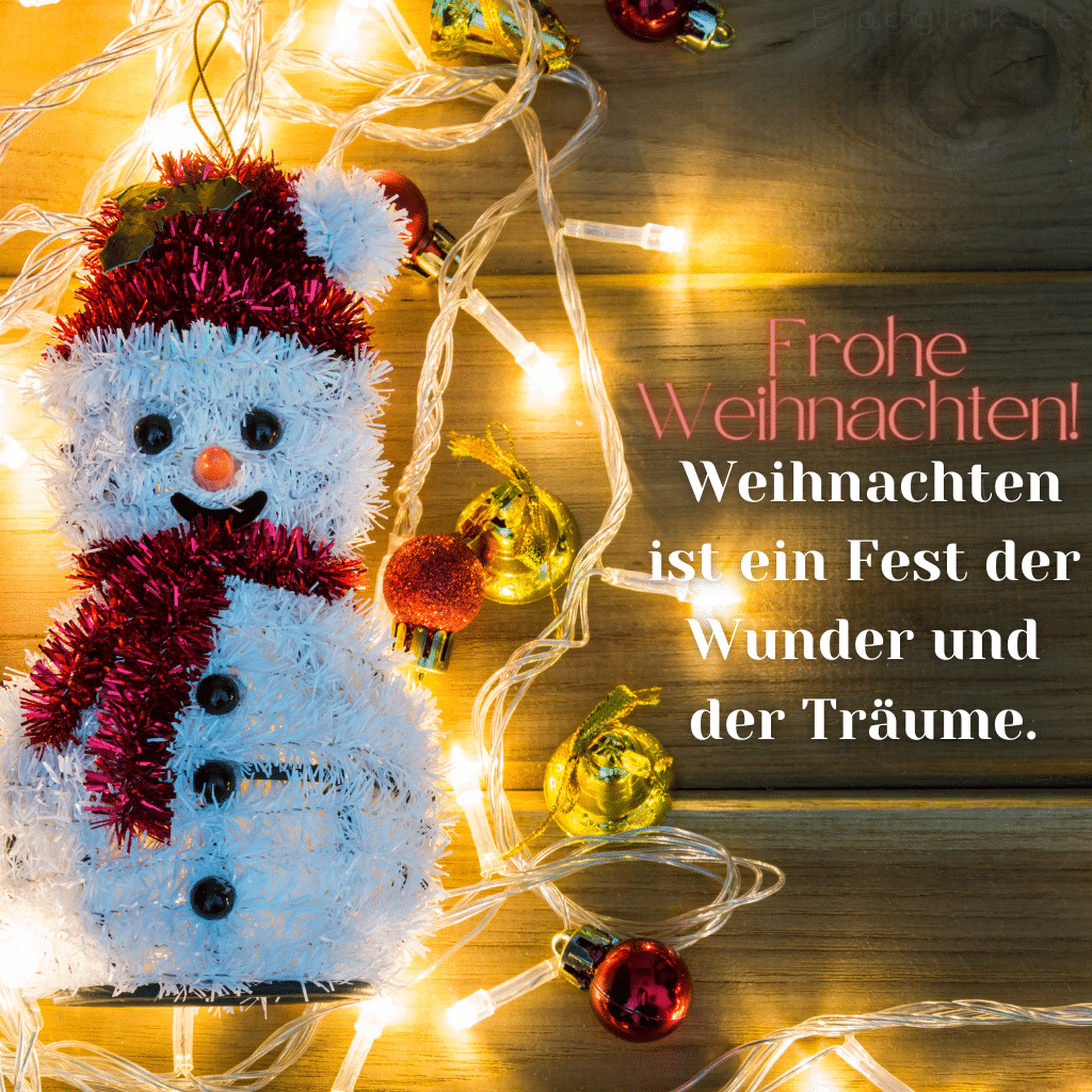 Weihnachtsbilder Frohe Weihnachten! Weihnachten ist ein Fest der Wunder und der Träume.Bloggink.de