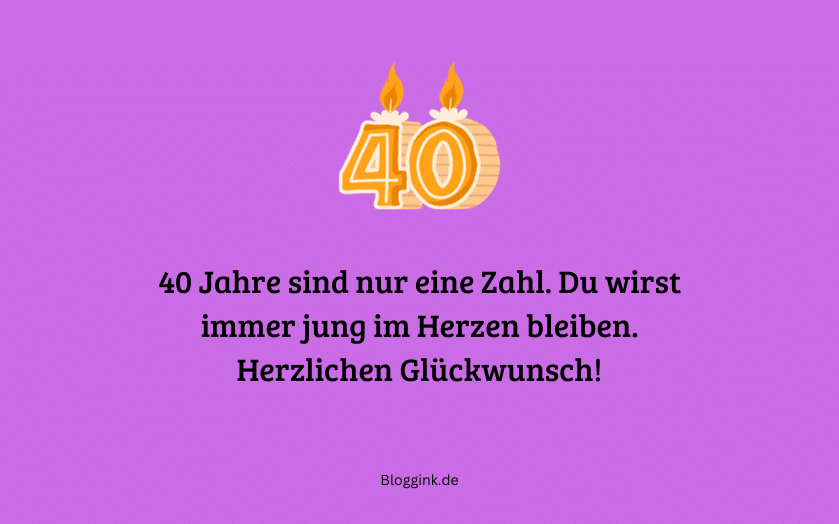 Bilder zum 40. Geburtstag 40 Jahre sind nur eine Zahl... Bloggink.de