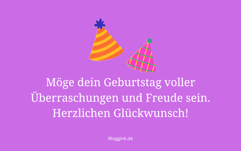 Geburtstagswünsche Möge dein Geburtstag voller... Bloggink.de