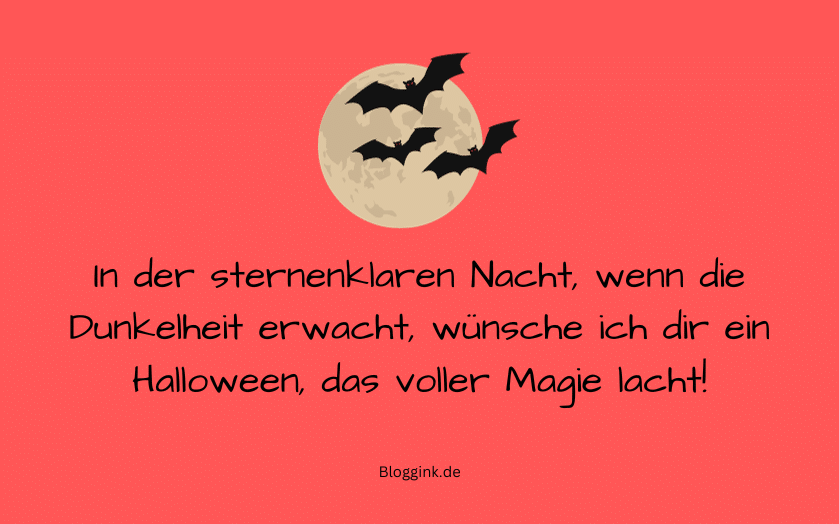Halloween-Sprüche In der sternenklaren Nacht, wenn die... Bloggink.de