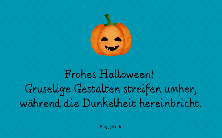 Halloween-GIFs Gruselige Gestalten streifen umher... Bloggink.de