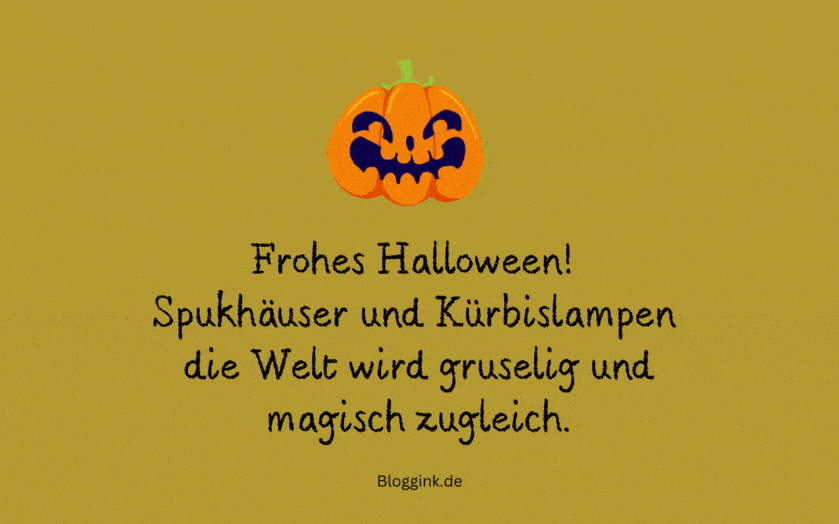 Halloween-GIFs Spukhäuser und Kürbislampen... Bloggink.de