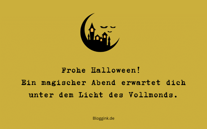 Halloween-Grüße Ein magischer Abend erwartet dich... Bloggink.de