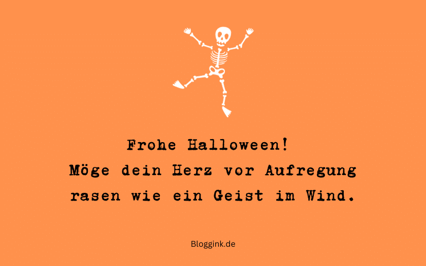 Halloween-Grüße Möge dein Herz vor Aufregung... Bloggink.de
