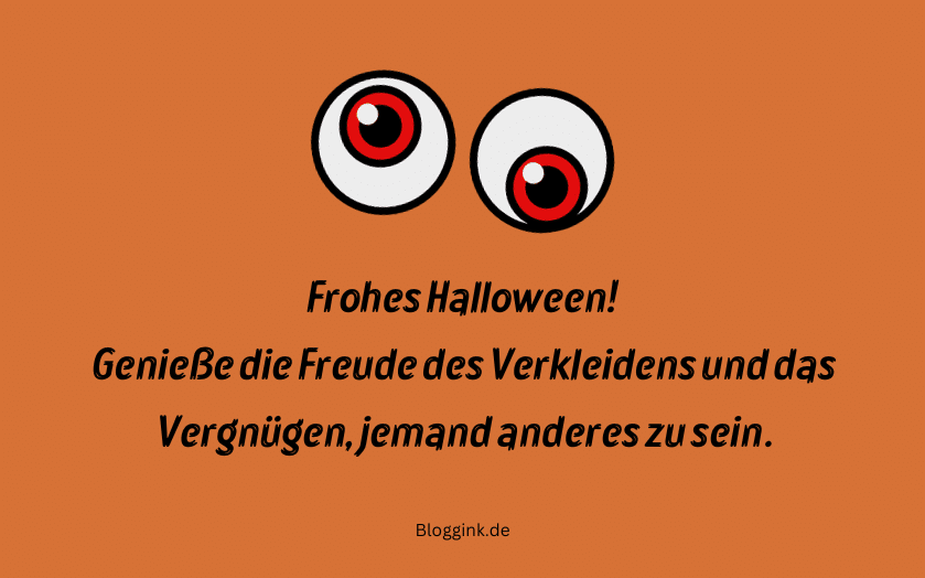Halloween-Wünsche Genieße die Freude des Verkleidens und das... Bloggink.de