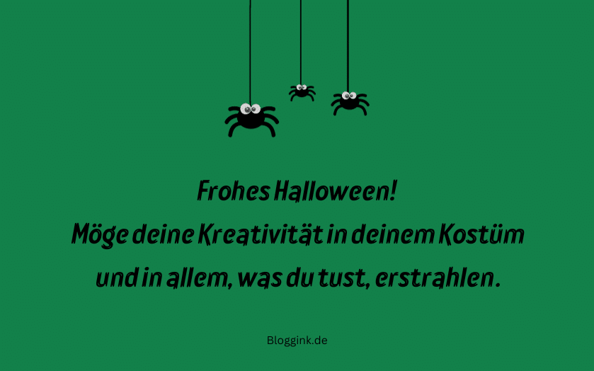 Halloween-Wünsche Möge deine Kreativität in deinem Kostüm... Bloggink.de