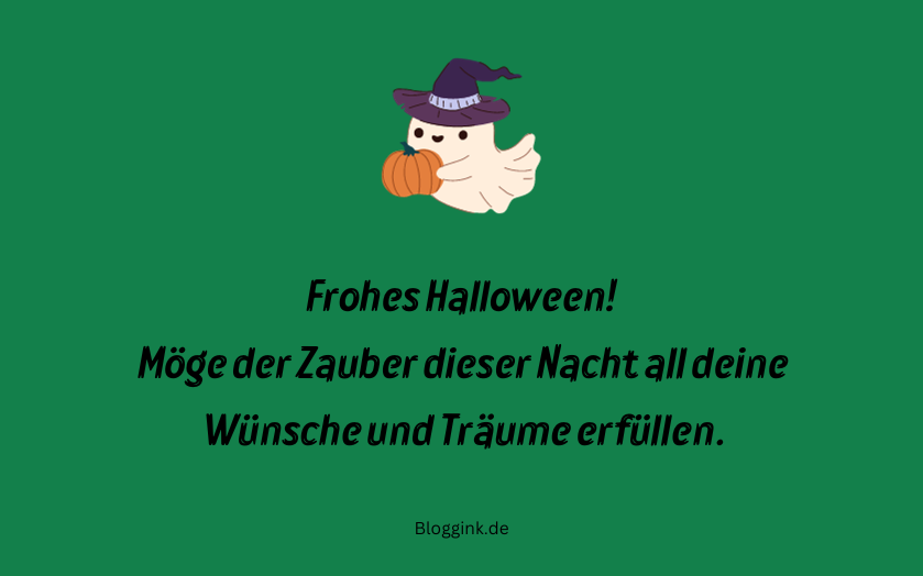 Halloween-Wünsche Möge der Zauber dieser Nacht all deine... Bloggink.de