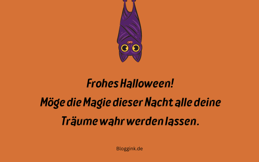 Halloween-Wünsche Möge die Magie dieser Nacht alle deine... Bloggink.de