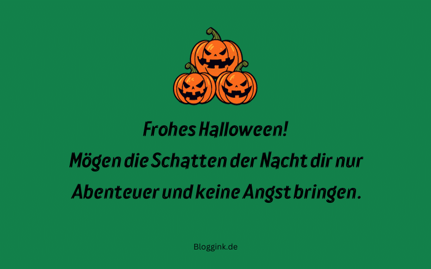 Halloween-Wünsche Mögen die Schatten der Nacht dir nur... Bloggink.de