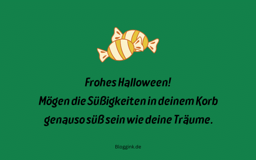 Halloween-Wünsche Mögen die Süßigkeiten in deinem Korb... Bloggink.de