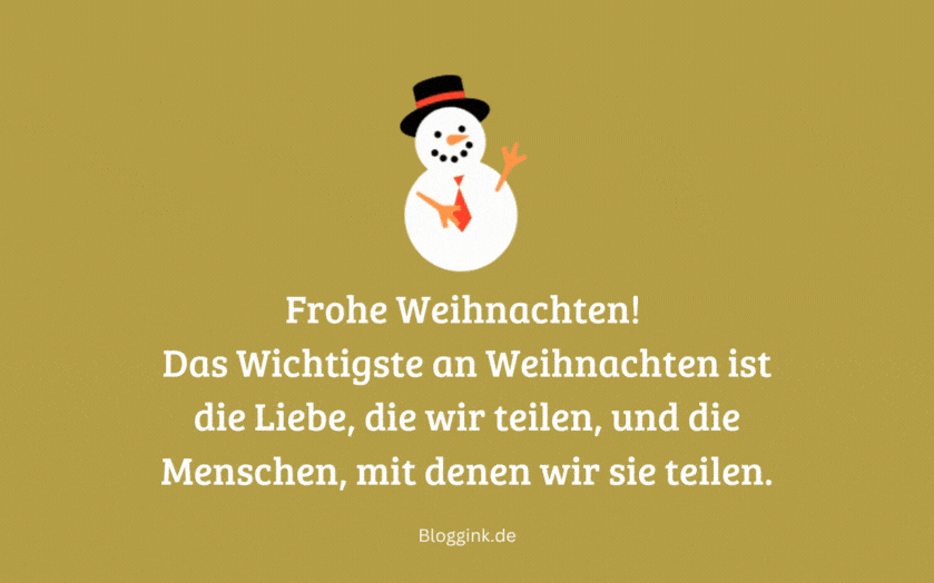 Weihnachts-GIFs Das Wichtigste an Weihnachten ist...Bloggink.de