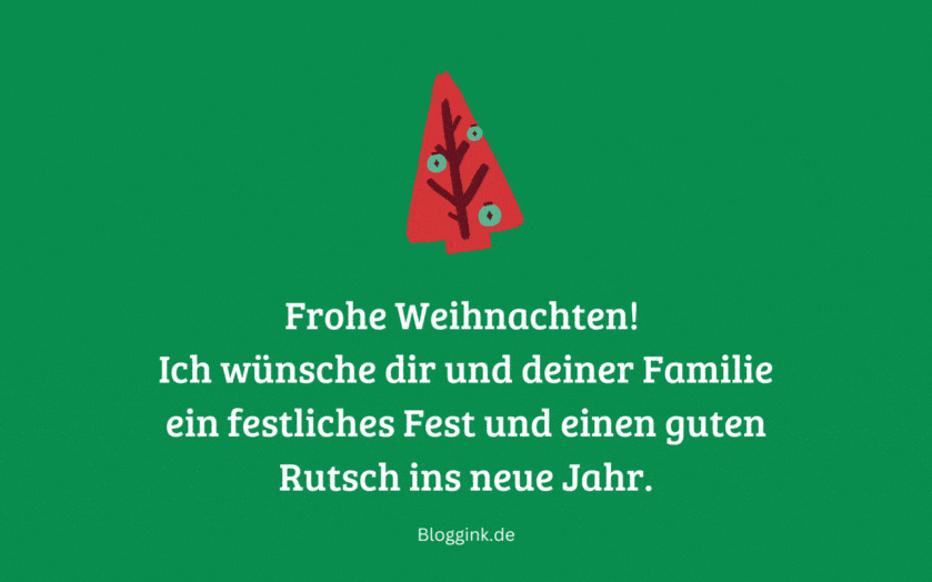 Weihnachts-GIFs Ich wünsche dir und deiner Familie...Bloggink.de