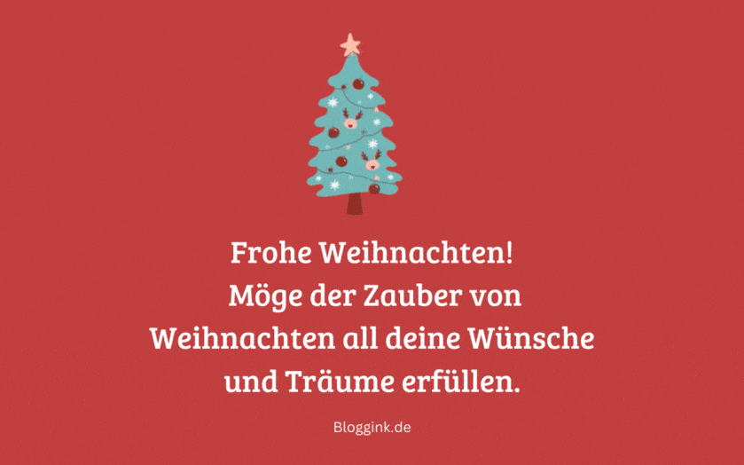 Weihnachts-GIFs Möge der Zauber von...Bloggink.de