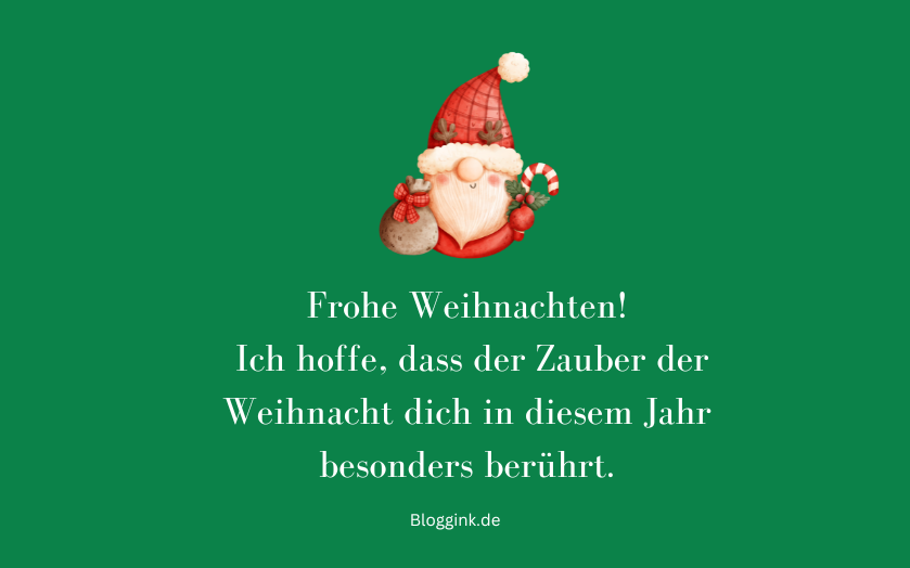 Weihnachtswünsche Ich hoffe, dass der Zauber der...Bloggink.de