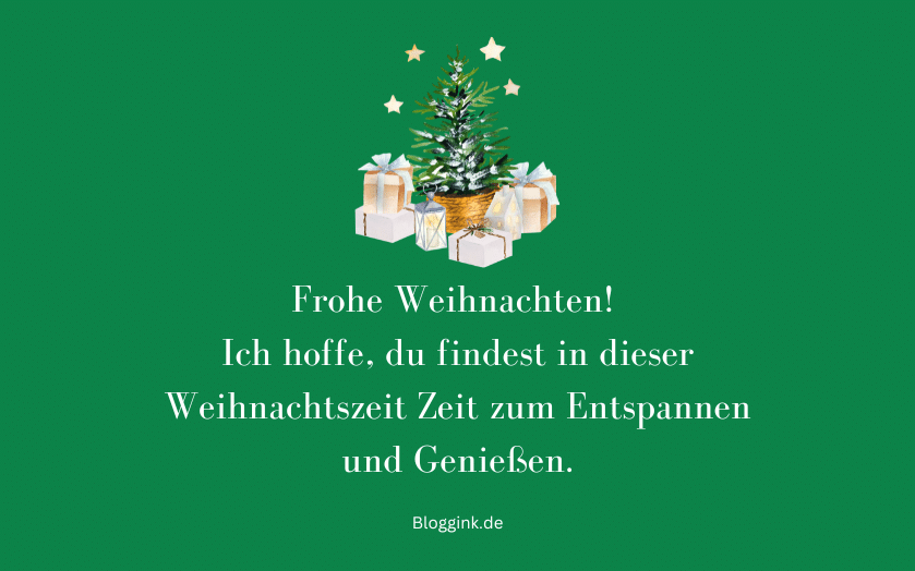 Weihnachtswünsche Ich hoffe, du findest in dieser...Bloggink.de 