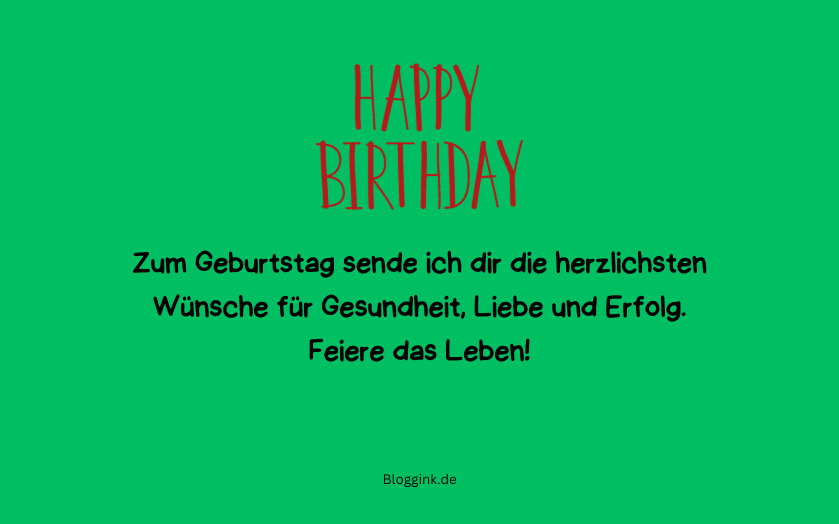 170 Geburtstagswünsche für besondere Menschen Zum Geburtstag sende ich dir die herzlichsten...Bloggink.de