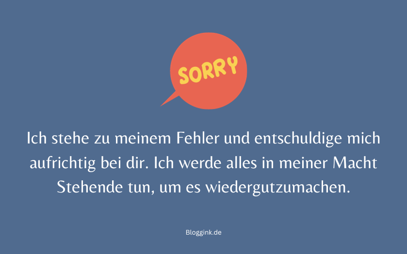 Entschuldigung Ich stehe zu meinem Fehler und entschuldige...Bloggink.de