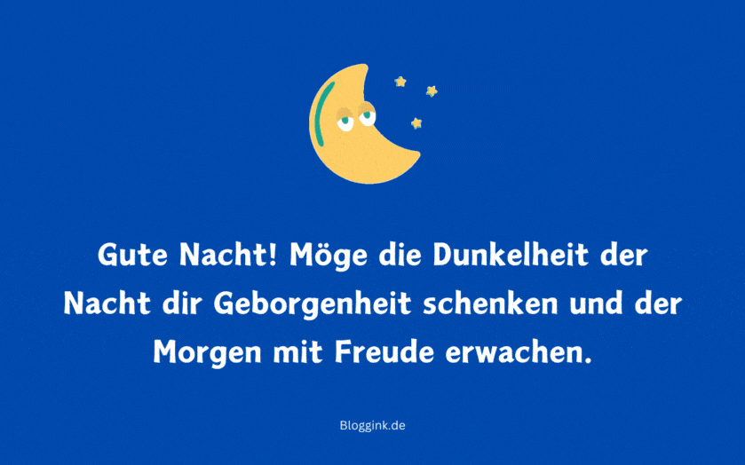 Guten Nacht-GIFs Gute Nacht! Möge die Dunkelheit der...Bloggink.de