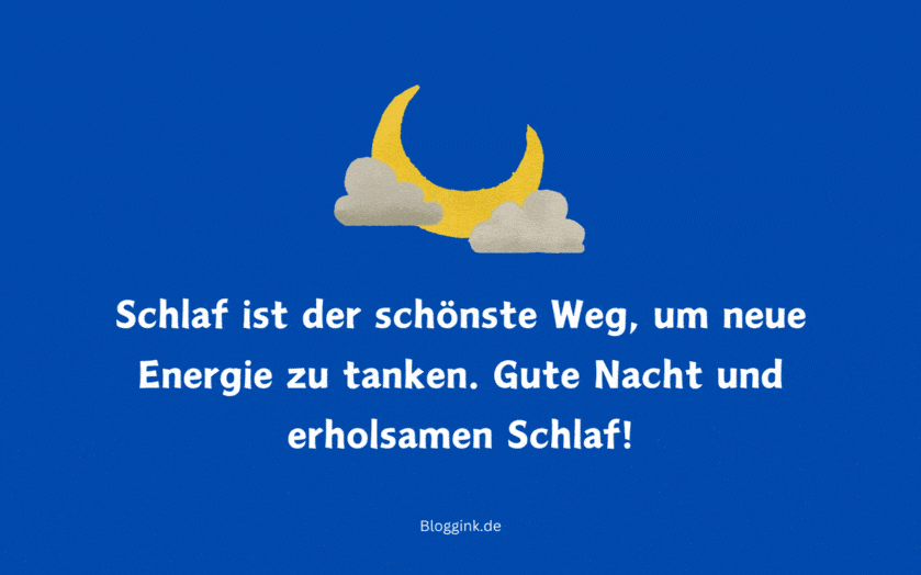 Guten Nacht-GIFs Schlaf ist der schönste Weg...Bloggink.de