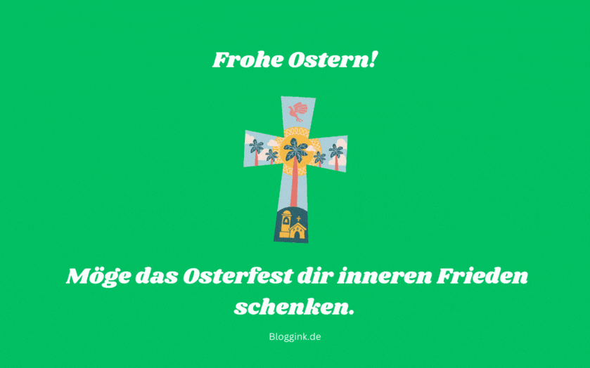 Frohe Ostern GIFs Frohe Ostern! Möge das Osterfest dir inneren Frieden schenken....Bloggink.de
