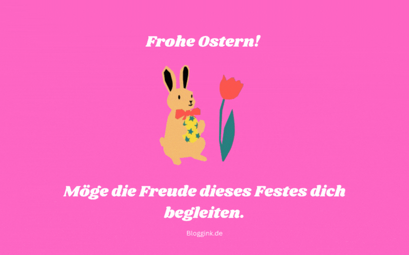 Frohe Ostern GIFs Frohe Ostern! Möge die Freude dieses Festes dich begleiten......Bloggink.de