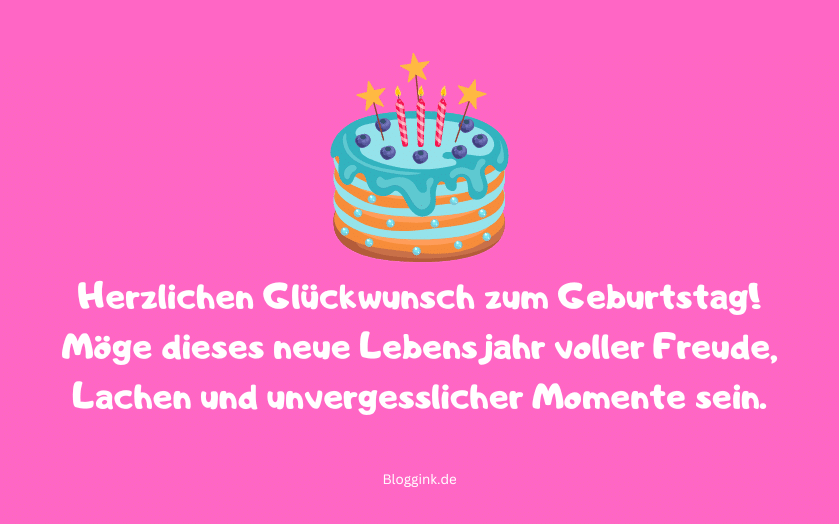Geburtstagswünsche + Bilder & GIFs Herzlichen Glückwunsch zum Geburtstag! Möge dieses...Bloggink.de