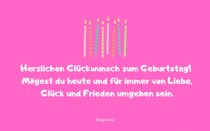 Geburtstagswünsche + Bilder & GIFs Herzlichen Glückwunsch zum Geburtstag! Mögest...Bloggink.de