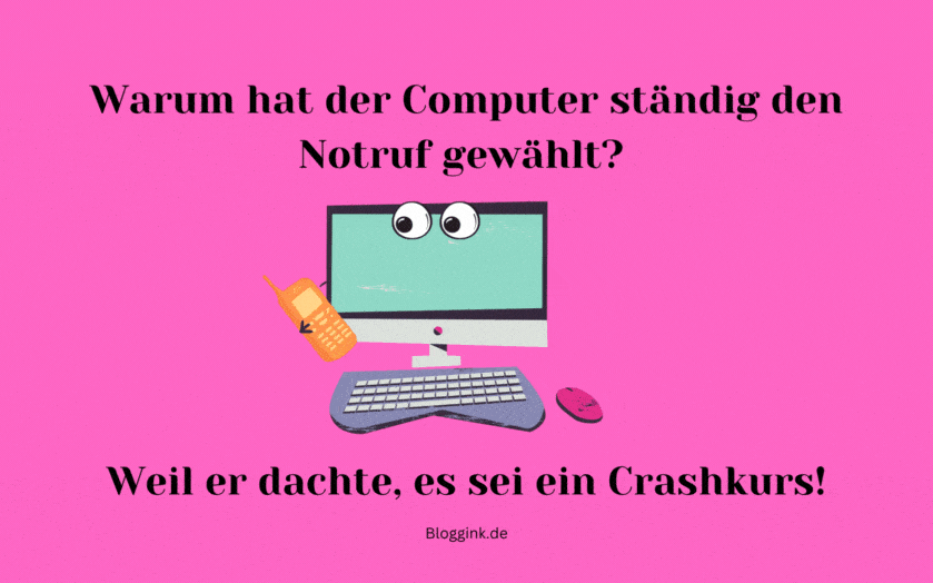 Witzige GIFs Warum hat der Computer ständig den Notruf gewählt...Bloggink.de