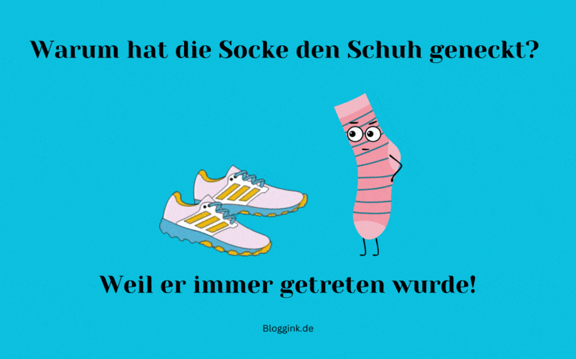 Witzige GIFs Warum hat die Socke den Schuh geneckt...Bloggink.de