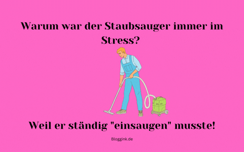 Witzige GIFs Warum war der Staubsauger immer im Stress...Bloggink.de