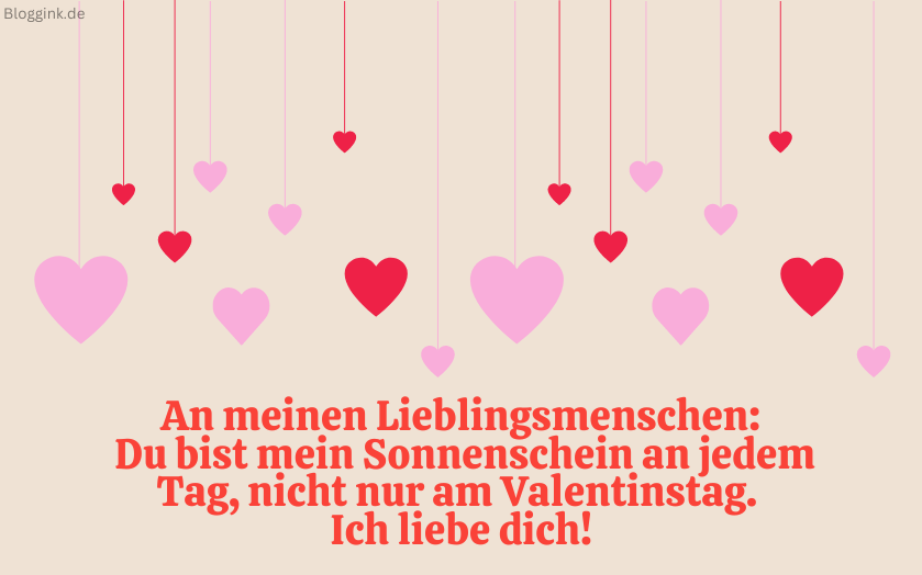 Valentinstag Bilder An meinen Lieblingsmenschen Du bist mein Sonnenschein...Bloggink.de