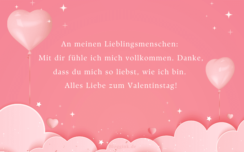 Valentinstag Bilder An meinen Lieblingsmenschen Mit dir fühle...Bloggink.de