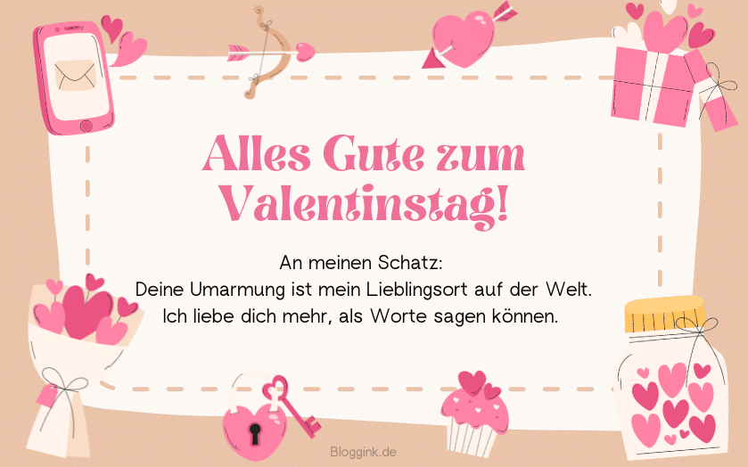 Valentinstag Bilder An meinen Schatz Deine Umarmung ist mein...Bloggink.de