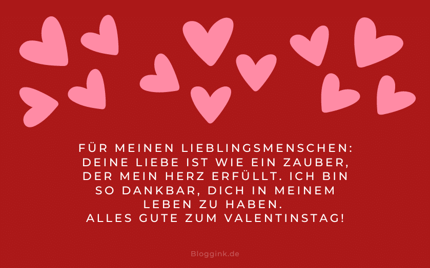 Valentinstag Bilder Für meinen Lieblingsmenschen Deine Liebe ist...Bloggink.de