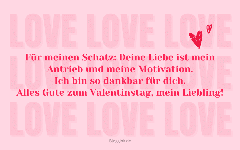 Valentinstag Bilder Für meinen Schatz Deine Liebe ist mein Antrieb...Bloggink.de
