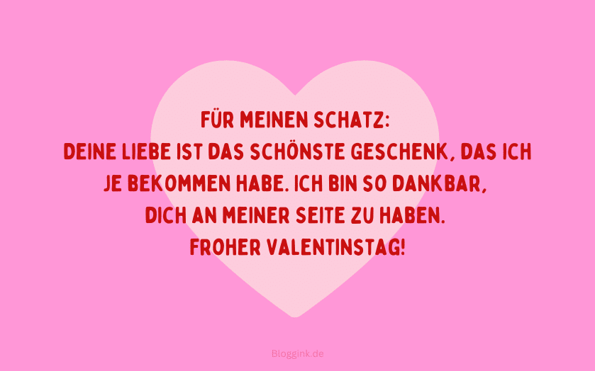 Valentinstag Bilder Für meinen Schatz Deine Liebe ist...Bloggink.de