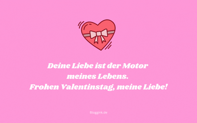 Valentinstag GIFs Deine Liebe ist der Motor...Bloggink.de
