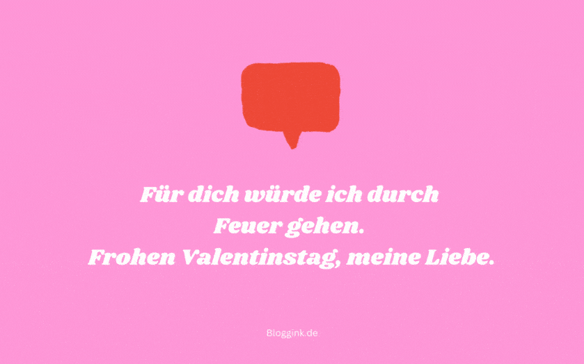 Valentinstag GIFs Für dich würde ich durch...Bloggink.de