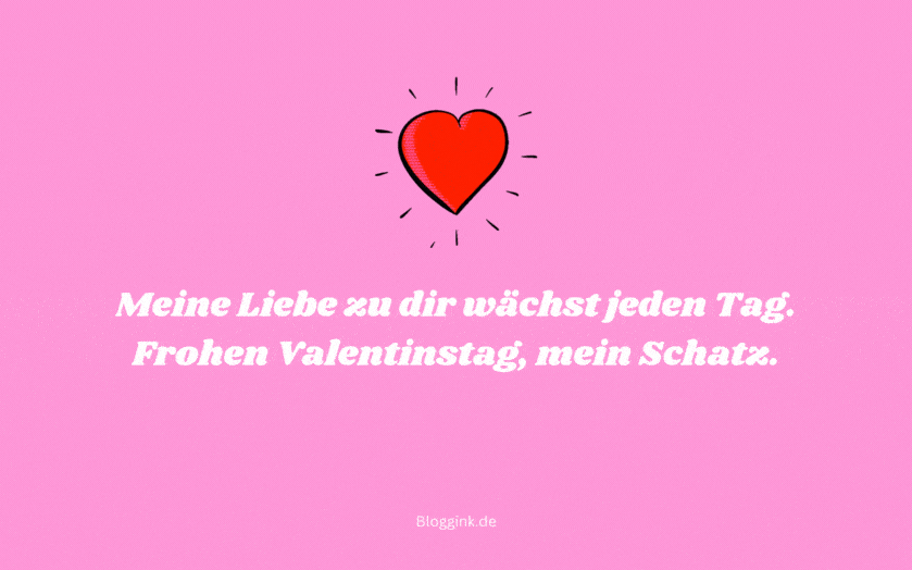 Valentinstag GIFs Meine Liebe zu dir wächst jeden Tag...Bloggink.de
